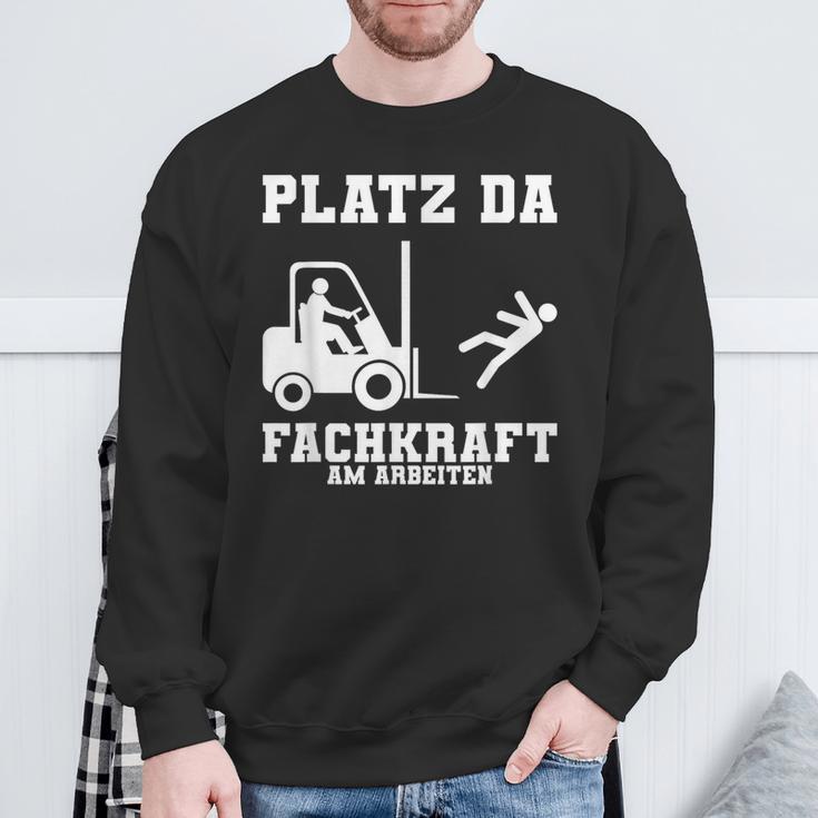 Forklift Forklift Forklift Driver Motif Sayings Sweatshirt Geschenke für alte Männer