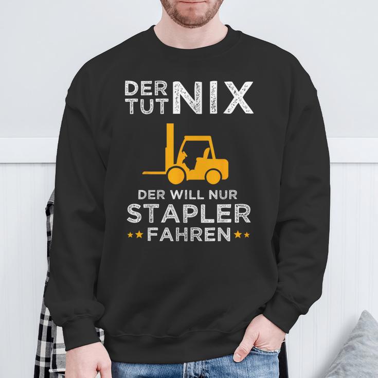 Forklift Driver Forklift Truck Warehouse Sweatshirt Geschenke für alte Männer