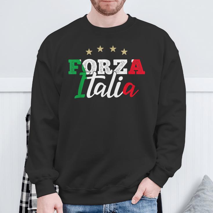 Forza Italia For Italian Football Fans Sweatshirt Geschenke für alte Männer