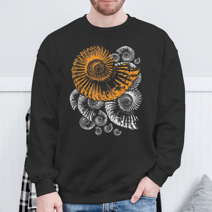 Fossil Paleontologist Ammonite Sweatshirt Geschenke für alte Männer