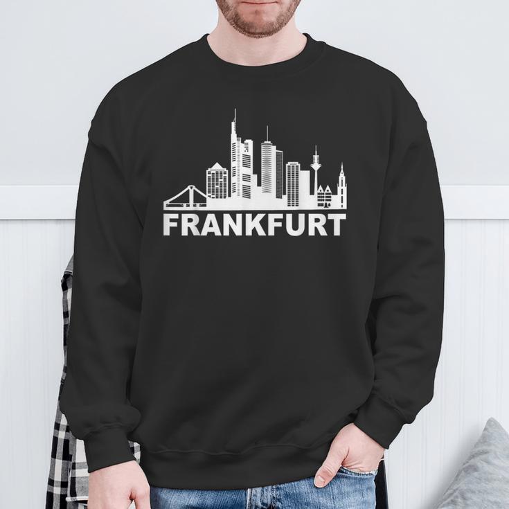 Frankfurt Am Main Skyline Frankfurter Hessen Frankfurt Sweatshirt Geschenke für alte Männer