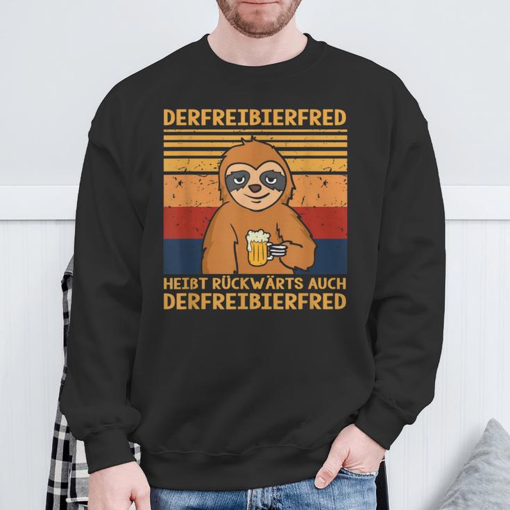 Fred Der Freibier Der Freibier Der Freibier Fred Heißt S Sweatshirt Geschenke für alte Männer