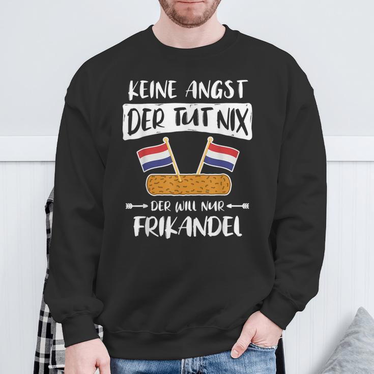 Frikandel Netherlands Flag Sayings Oranje Sweatshirt Geschenke für alte Männer