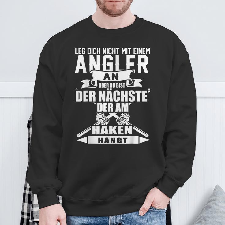 Angel Leg Dich Nicht Mit An Angler An Sweatshirt Geschenke für alte Männer