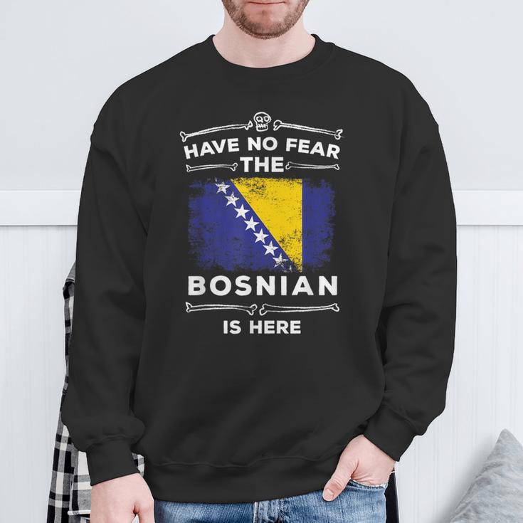 Bosnia Flag Bosnia Herzegovina Roots Sweatshirt Geschenke für alte Männer