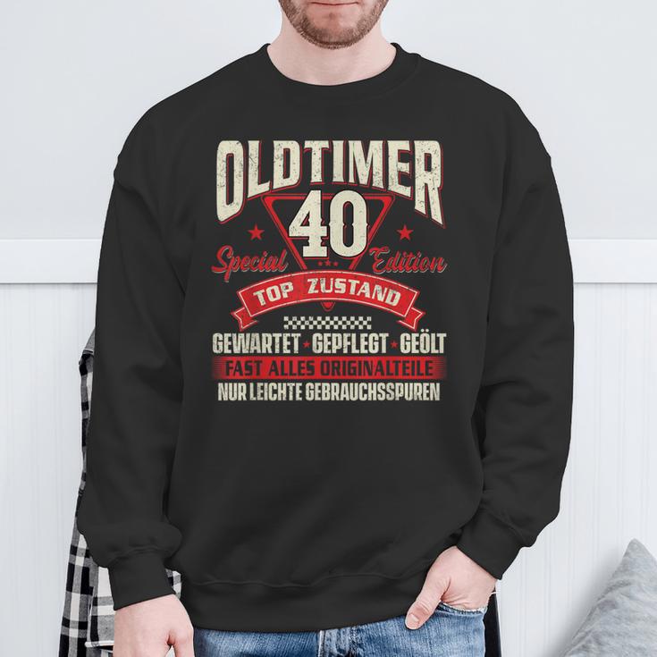 Oldtimer 40 Jahre Birthday Sweatshirt Geschenke für alte Männer