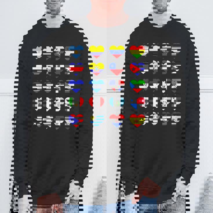Hispanic Heritage Month Spanish Speaking Countries Sweatshirt Gifts for Old Men