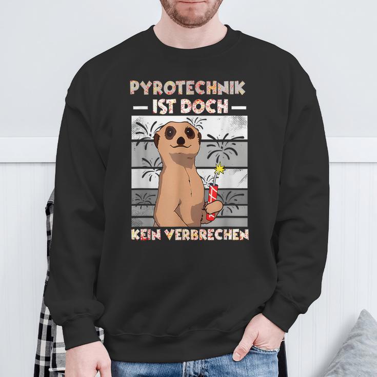 Pyrotechnik Ist Doch Keinerbrechen Feuerwerk Sweatshirt Geschenke für alte Männer