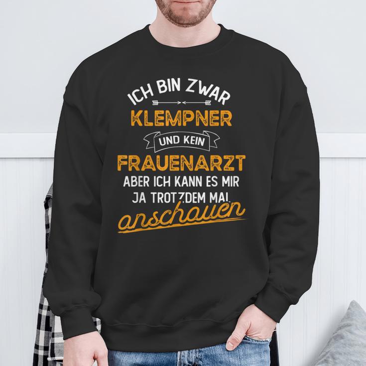 Slogan Installator Heizungsbauer Plumber S Sweatshirt Geschenke für alte Männer