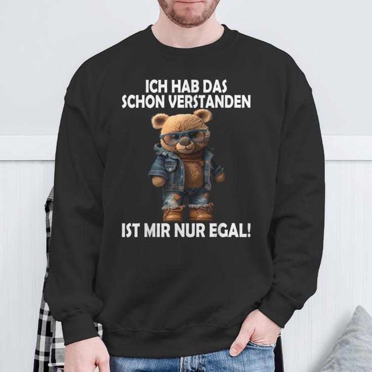 Teddy Ich Hab Das Schonerstanden Ist Mir Nur Egal Ich Sweatshirt Geschenke für alte Männer