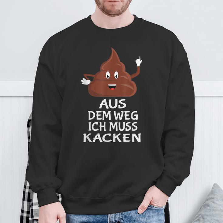 Furzen Pupsen Aus Dem Weg Ich Muss Kacken Sweatshirt Geschenke für alte Männer