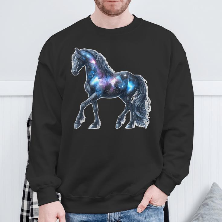 Galaxy-Pferd Sweatshirt Geschenke für alte Männer