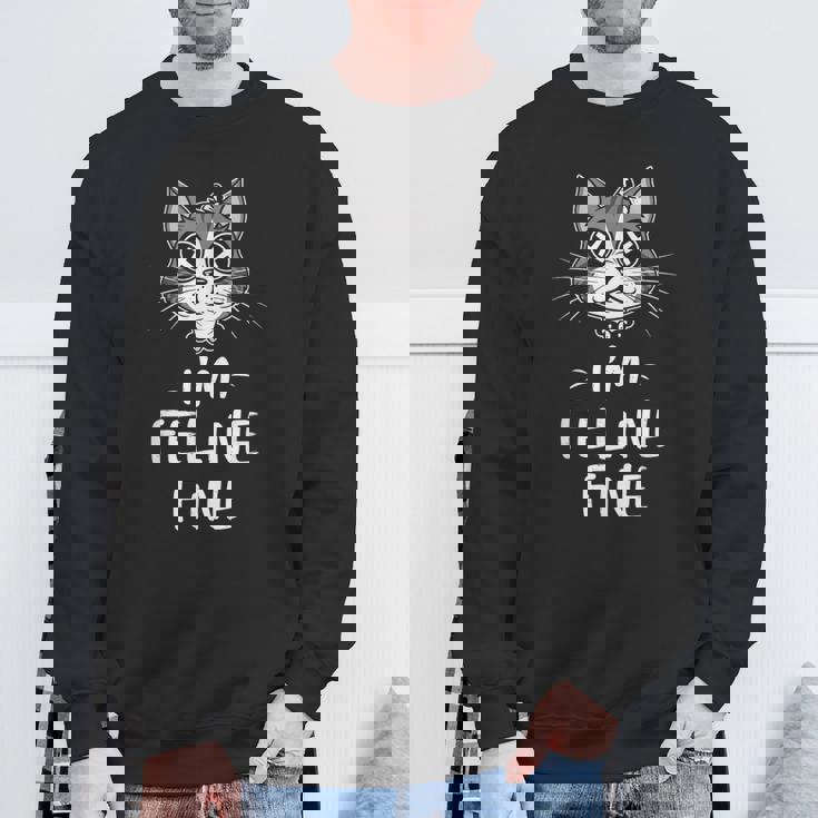 Gatto A Tema Abbigliamento Alternativo Moda Emo Estetica Gatto Felpa Regalos para ancianos
