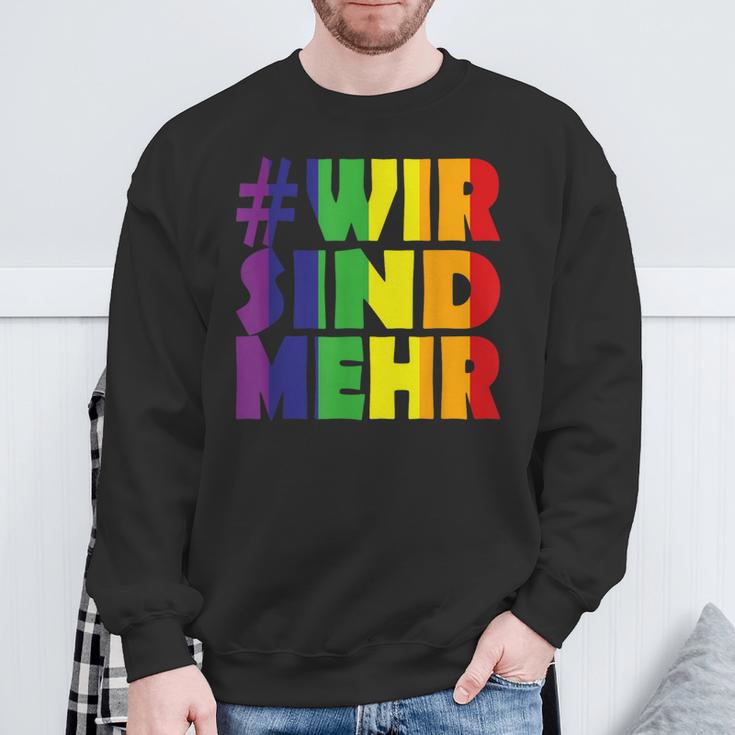 Gegen Rassismus Und Gegen Rechts Wir Sind Mehr Sweatshirt Geschenke für alte Männer