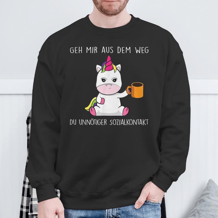 Geh Mir Aus Dem Weg Du Unnötiger Sozialkontakt Geh Sweatshirt Geschenke für alte Männer