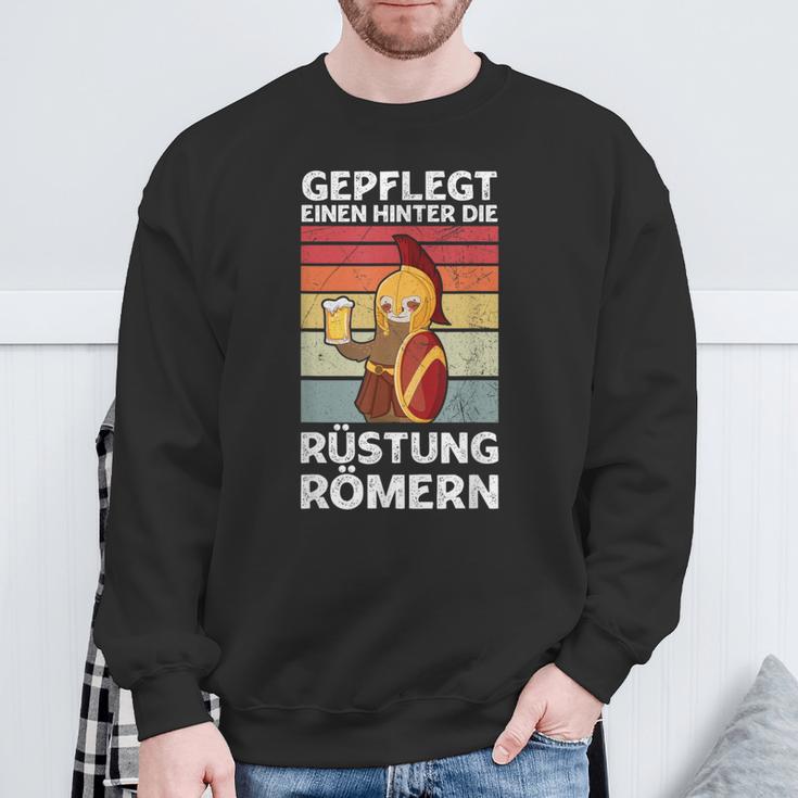 Gepflegt Einen Hinter Die Rüstung Römern Party Sauf Saying Sweatshirt Geschenke für alte Männer