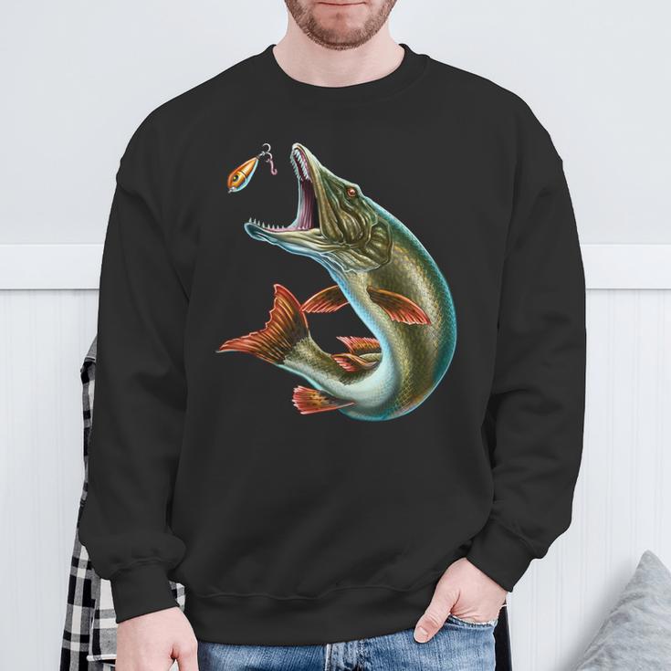 For Angler Sweatshirt Geschenke für alte Männer