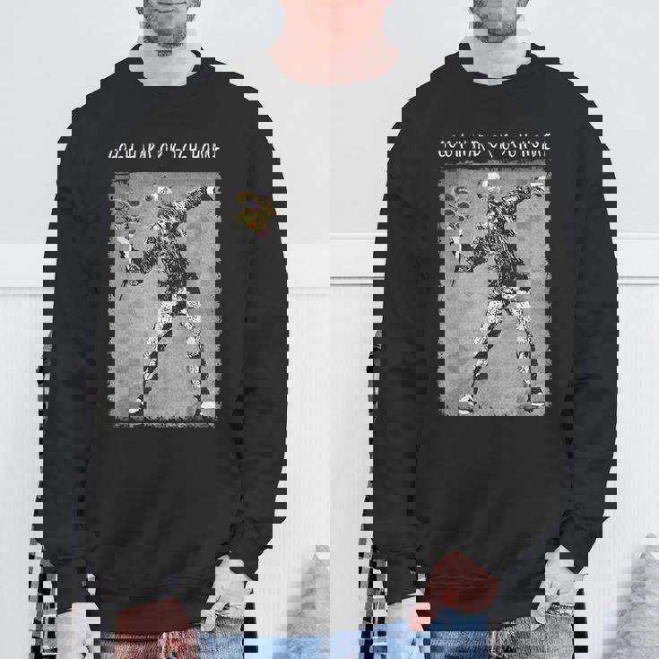 Gogh Hard Coolan Gogh Meme Grafica Distressed Felpa Regalos para ancianos