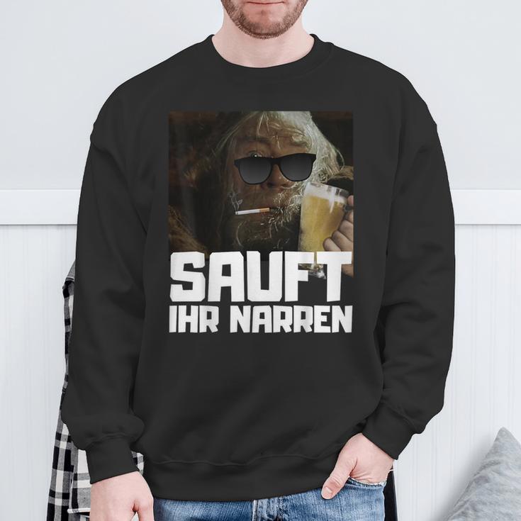 Gönndalf Sauft Ihr Narren Sweatshirt Geschenke für alte Männer