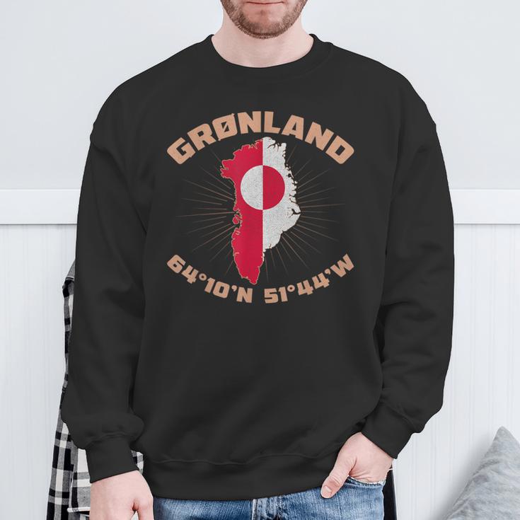 Grönland Grönland Dänemark Grönländer Thulemand Grönländisch Sweatshirt Geschenke für alte Männer