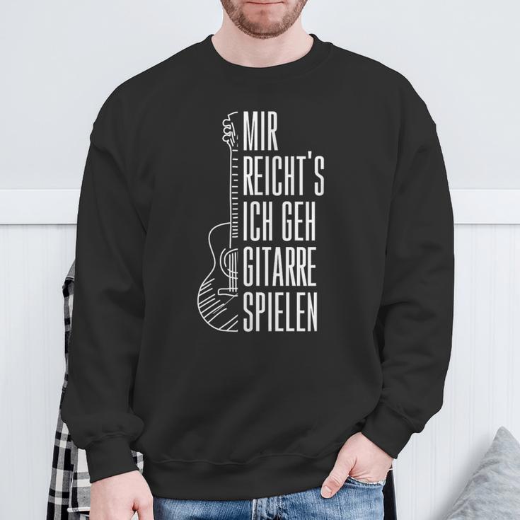 Guitar Mir Reichts Ich Geh Guitarre Spielen Sweatshirt Geschenke für alte Männer