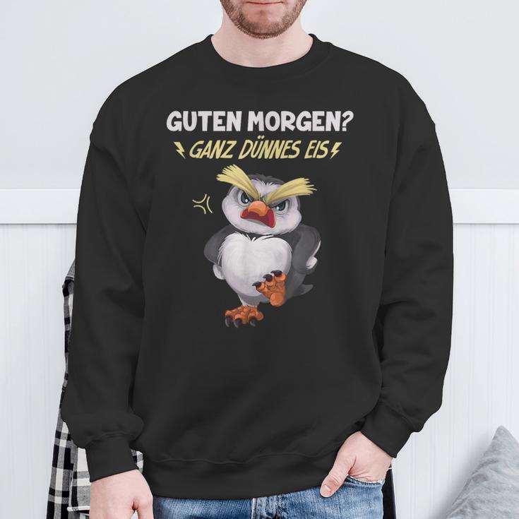 Guten Morgen Ganz Dünnes Eis Penguin Sweatshirt Geschenke für alte Männer