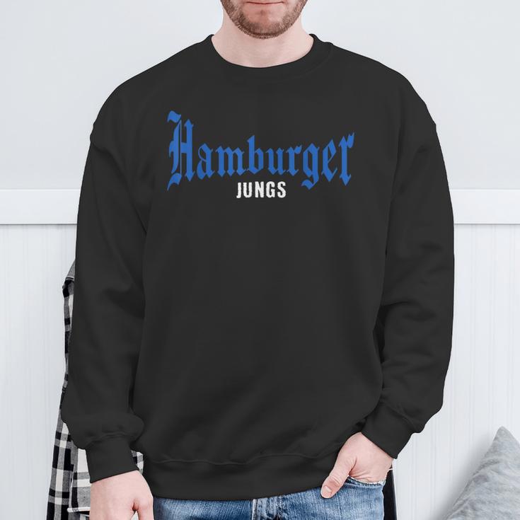 Hamburg Boys' With Lettering Hansestadt S Sweatshirt Geschenke für alte Männer