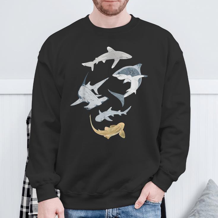 Hammershark Zebra Shark Shark Types Of Sharks Sweatshirt Geschenke für alte Männer