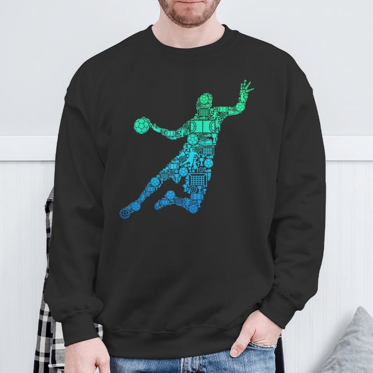 Handball Handballer Handball Player Children Boys Men Sweatshirt Geschenke für alte Männer