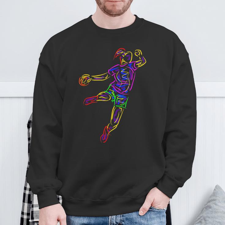 Handballer Handball Athletes Handball Sweatshirt Geschenke für alte Männer