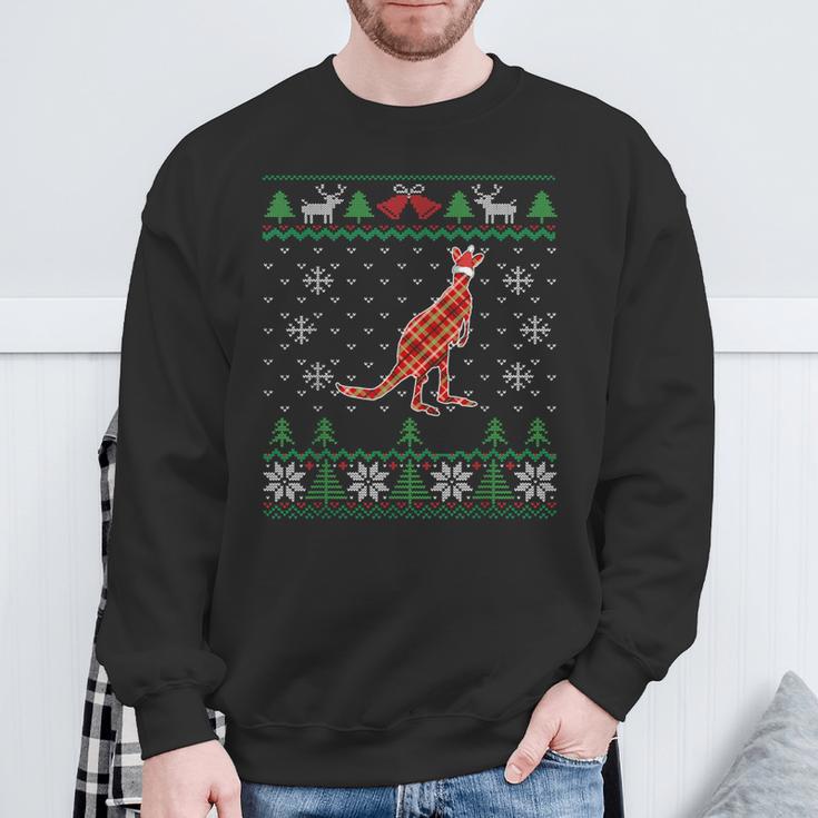 Hässliches Weihnachtskänguru Australien & Aussie Animal Sweatshirt Geschenke für alte Männer