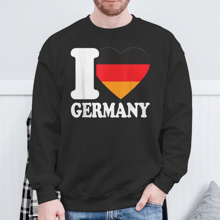 With I Heart Deutschland I Heart Germany Germany Flag Sweatshirt Geschenke für alte Männer