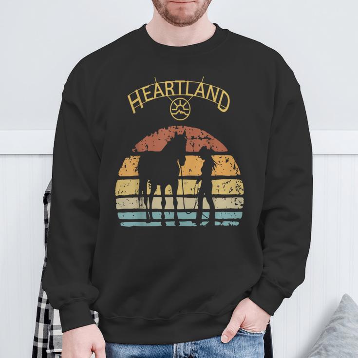 Heartland Retrointage Sunset Sweatshirt Geschenke für alte Männer