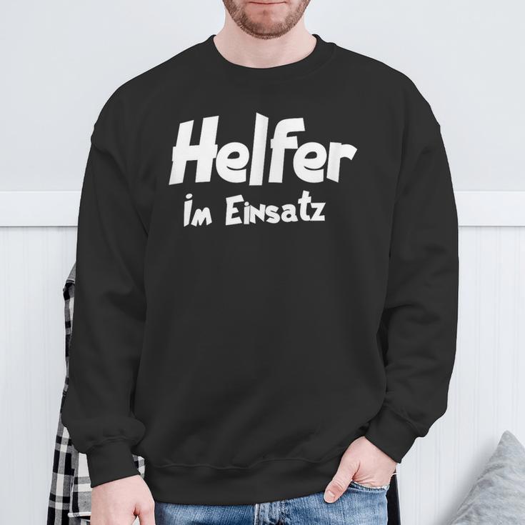 Helfer Im Einatz Hilfsbereiter Helfer Im Einatz Hil Sweatshirt Geschenke für alte Männer