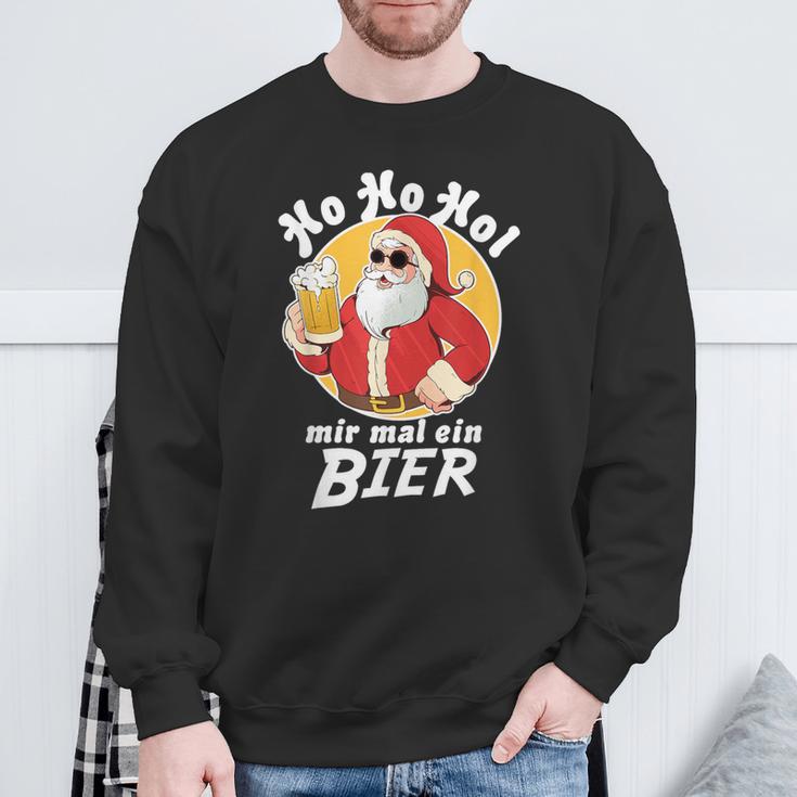 Ho Ho Hol Mir Mal Ein Bier Christmas Father Christmas Sweatshirt Geschenke für alte Männer