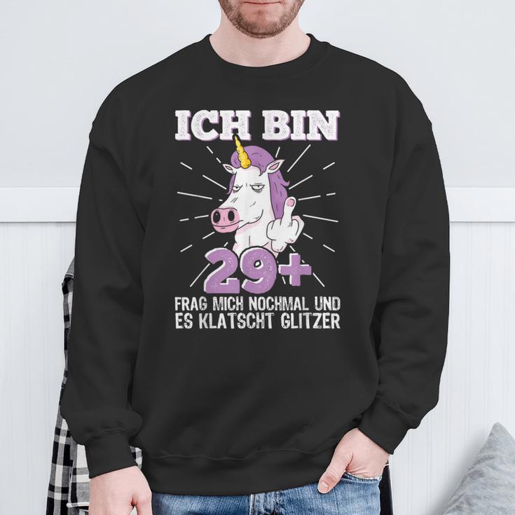 'Ich Bin 29 Mittelfinger 30 Years Old' Sweatshirt Geschenke für alte Männer