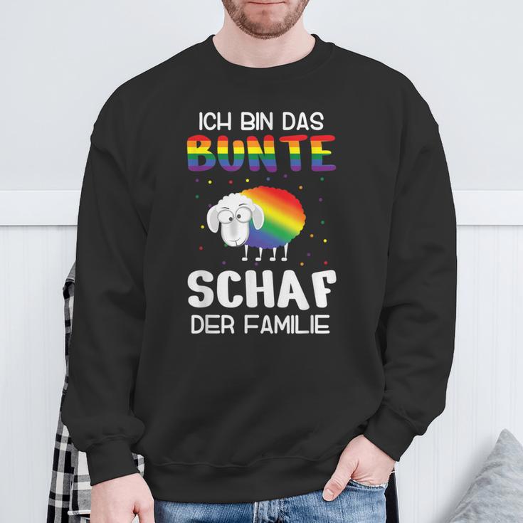 Ich Bin Das Bunt Schaf Der Familie Gay Pride Ich Bin Schwul I'm The Colourful Sweatshirt Geschenke für alte Männer