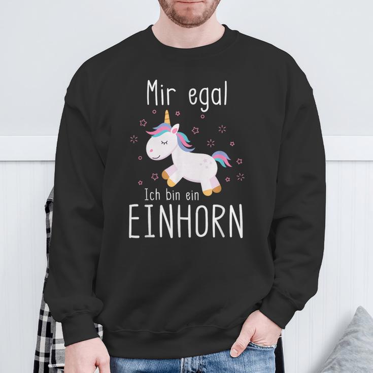 Ich Bin Ein Einhorn Fabelwesen Mir Egal Ich Bin Ein Sweatshirt Geschenke für alte Männer