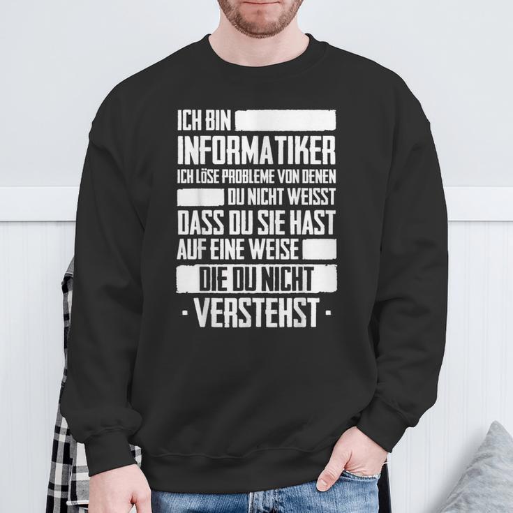 Ich Bin Informatiker Nerd Programmer Slogan Sweatshirt Geschenke für alte Männer