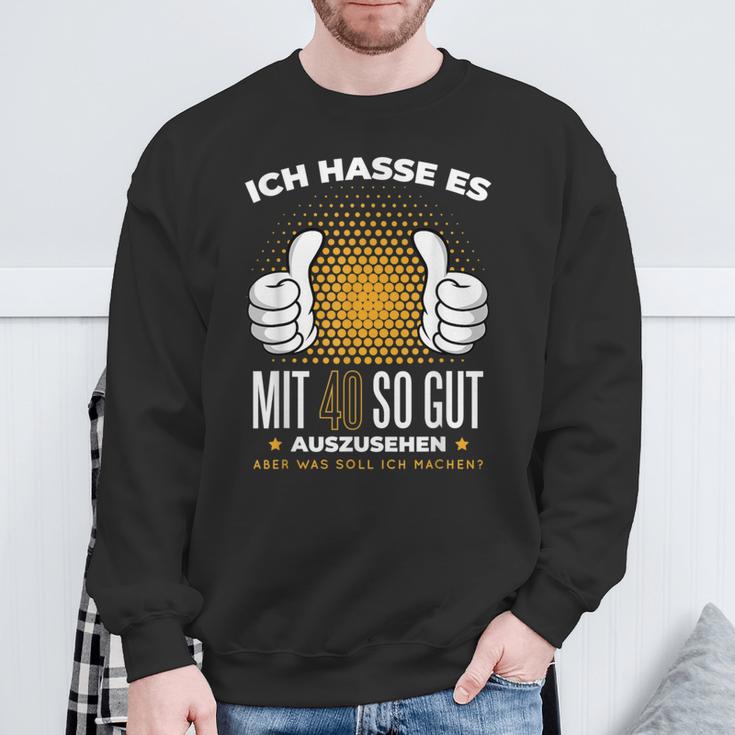 Ich Hasse Es Mit 40 So Gut Aushlen Jahrgang 1981 Father's Day Sweatshirt Geschenke für alte Männer