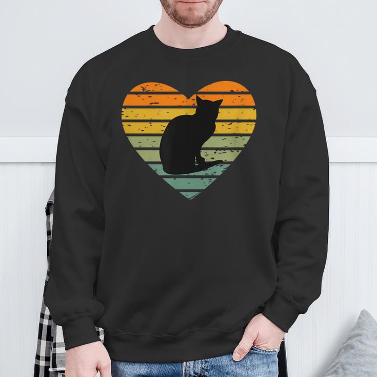 Ich Liebe Katzen Sweatshirt Geschenke für alte Männer