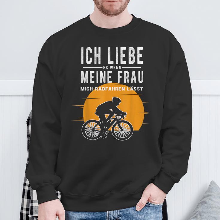 Ich Liebe Meine Frau Wenn Sie Mich Radfahren Lässt Lässt Sweatshirt Geschenke für alte Männer