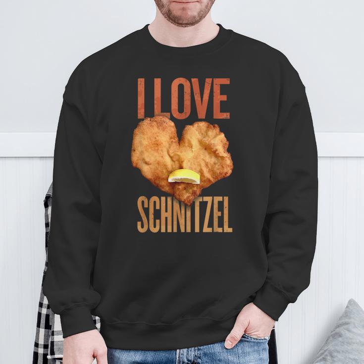 'Ich Liebe Schnitzel Für Wiener Schnitzelfresser' Sweatshirt Geschenke für alte Männer