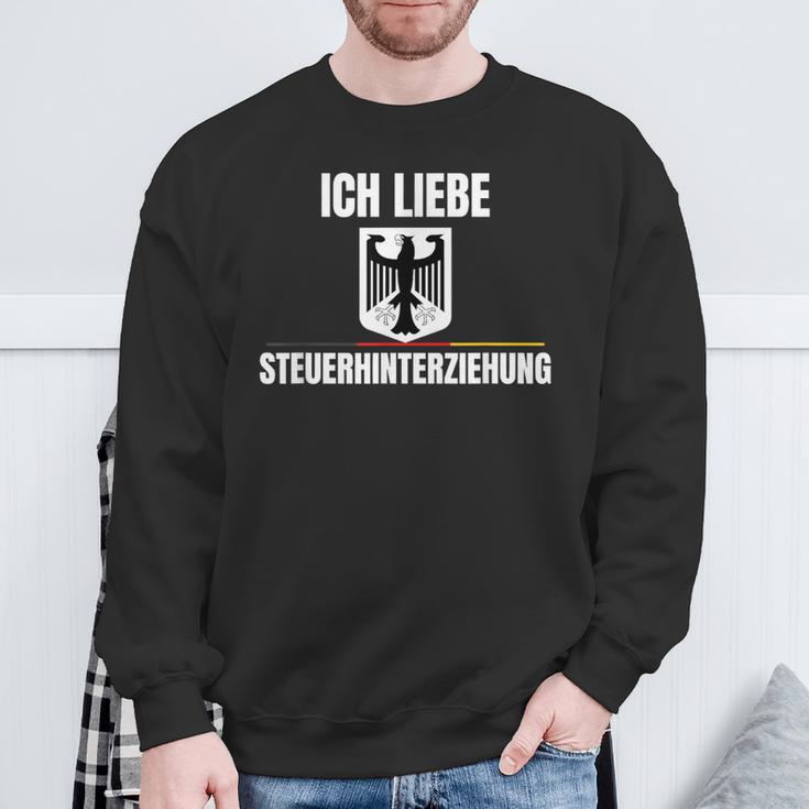 Ich Liebe Steuerhinterziehung Sweatshirt Geschenke für alte Männer