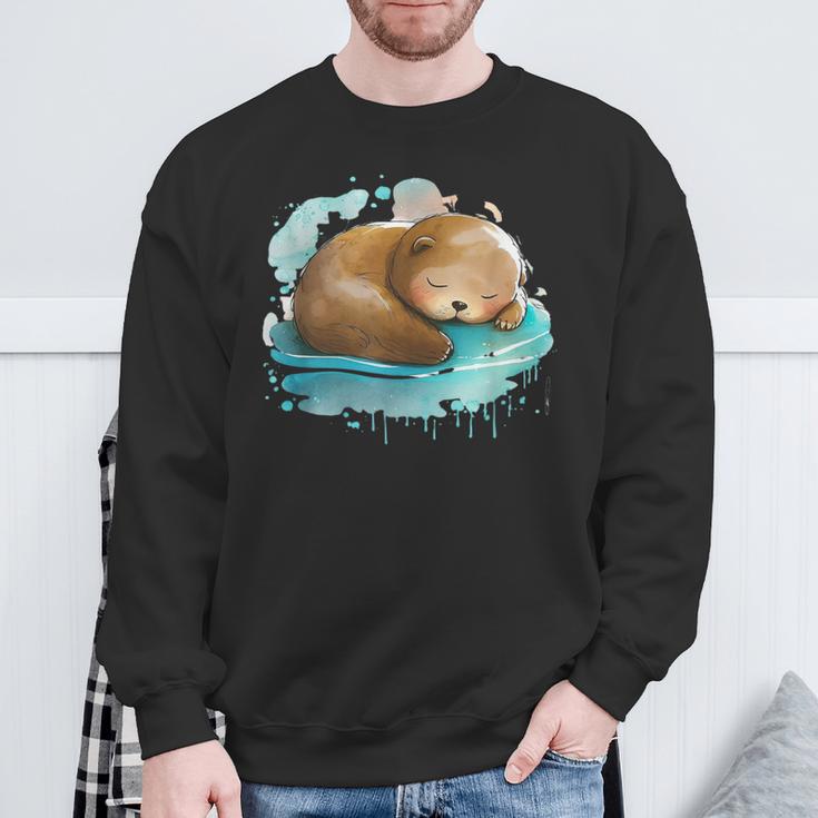 Ich Mag Halt Otter Seeotter Kinder Damen Herren Sweatshirt Geschenke für alte Männer