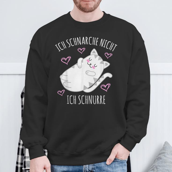 Ich Schnarche Nicht Ich Schnurre Saying Sleep Pyjama Sweatshirt Geschenke für alte Männer