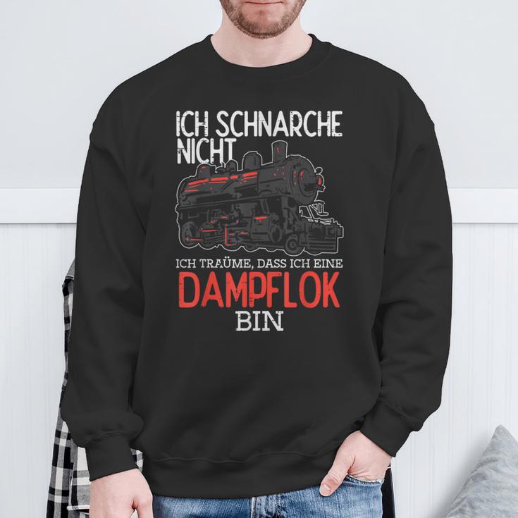 Ich Schnarche Nicht Träume Damplokführer Sweatshirt Geschenke für alte Männer