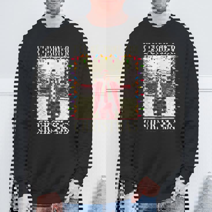 I'll Be Home For Christmas 2024 Family Xmas Pajamas Matching Sweatshirt Gifts for Old Men