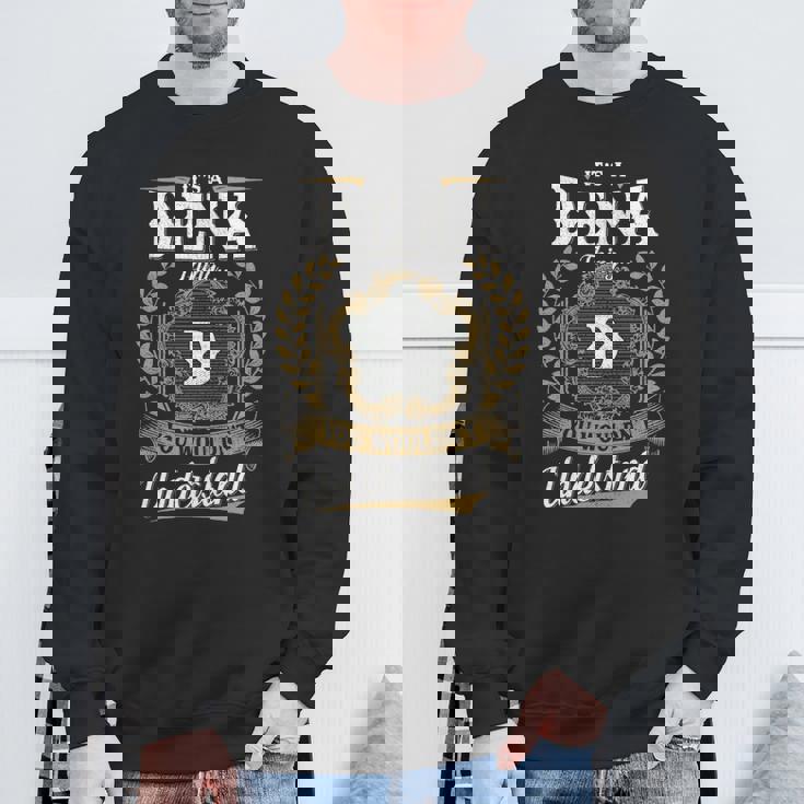 It's A Dena Thing You Wouldn't Understand Personalized Last Name Dena Family Crest Coat Of Arm Sweatshirt Gifts for Old Men