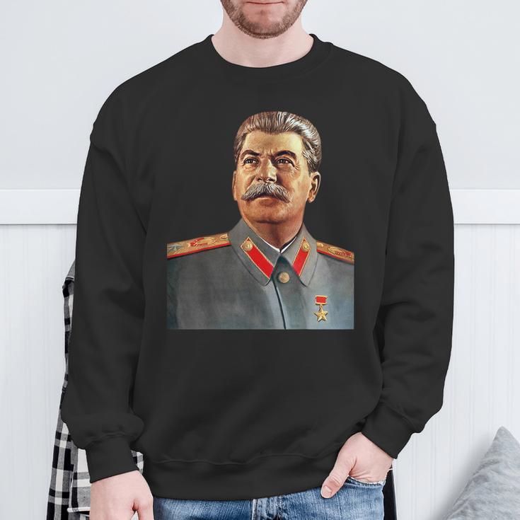 Josef Stalin Colour Portrait Sweatshirt Geschenke für alte Männer